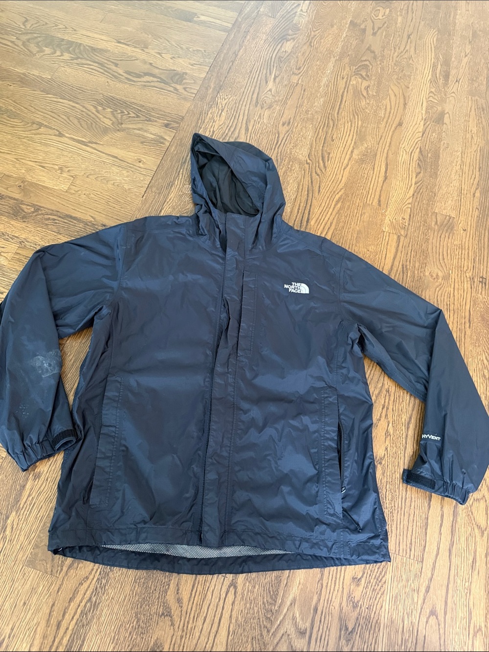 The North Face Navy Hooded Rain Jacket